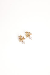 Amani Earrings - Gold/Pearl