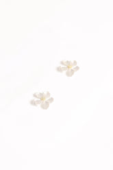Gisella Flower Earrings - White
