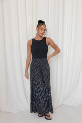 Neveah Pant - Black Polka Dot