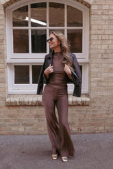 Sydney Wide Leg Pant - Bronze