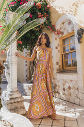 Amara Maxi Dress - Tangerine