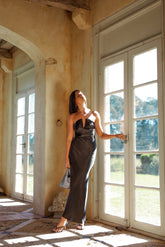 Audrey Strapless Maxi Dress - Black
