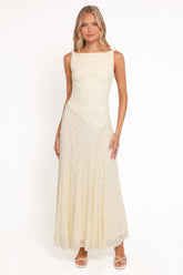 Kirsten Lace Maxi Dress - Yellow