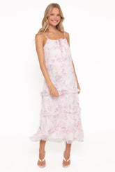 Minka Maxi Dress - White/Multi Floral