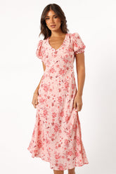 Sandra Midi Dress - Blushed Garden