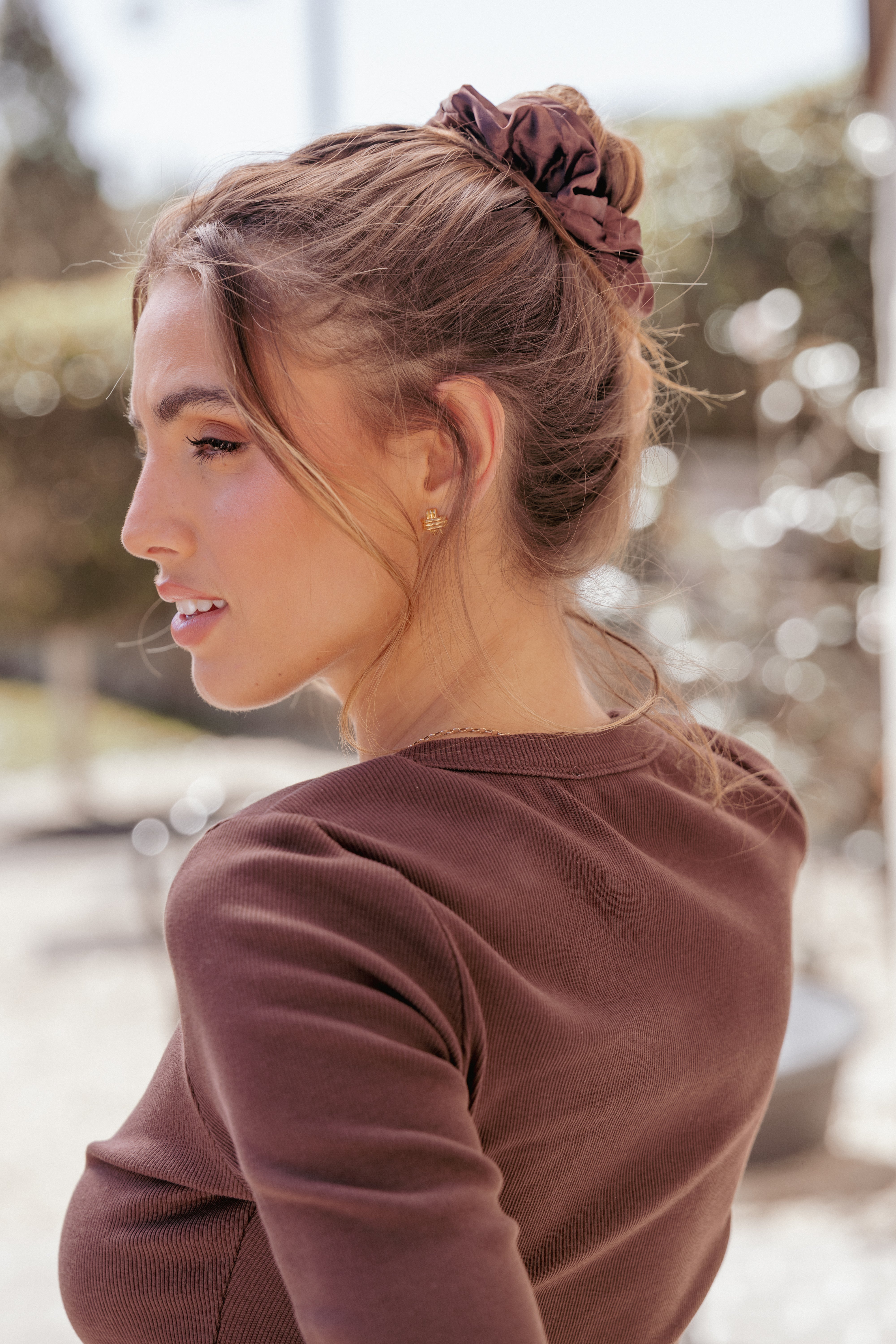 Cooper Scrunchie - Chocolate Brown