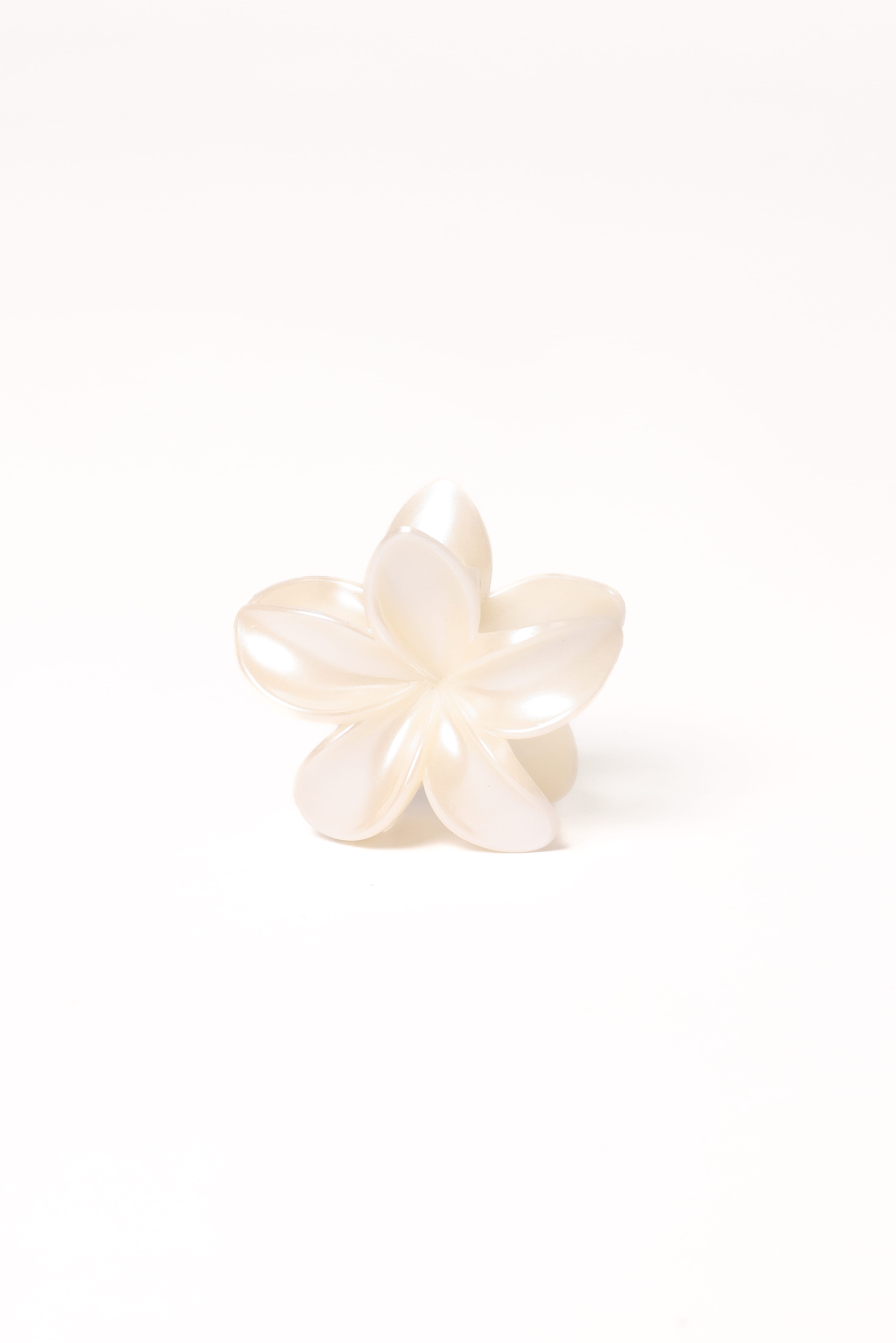 Tiarne Hair Clip - White