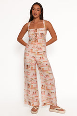 Devina Pants - Tan Print