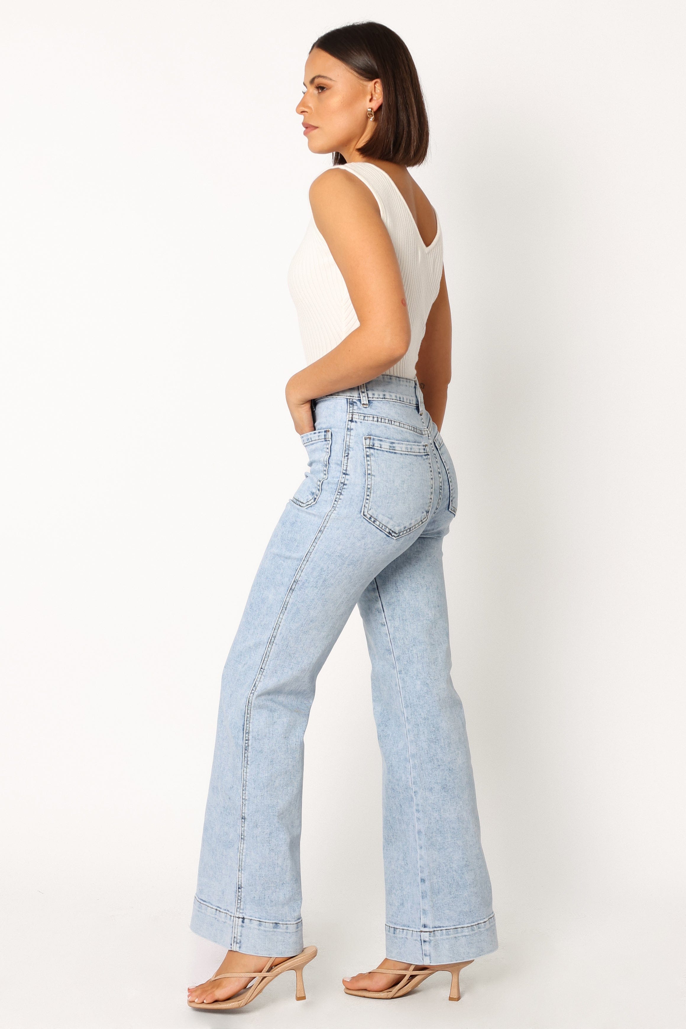 Nico Wide Leg Jean - Blue