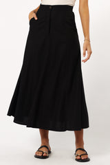 Odetta Maxi Skirt - Black