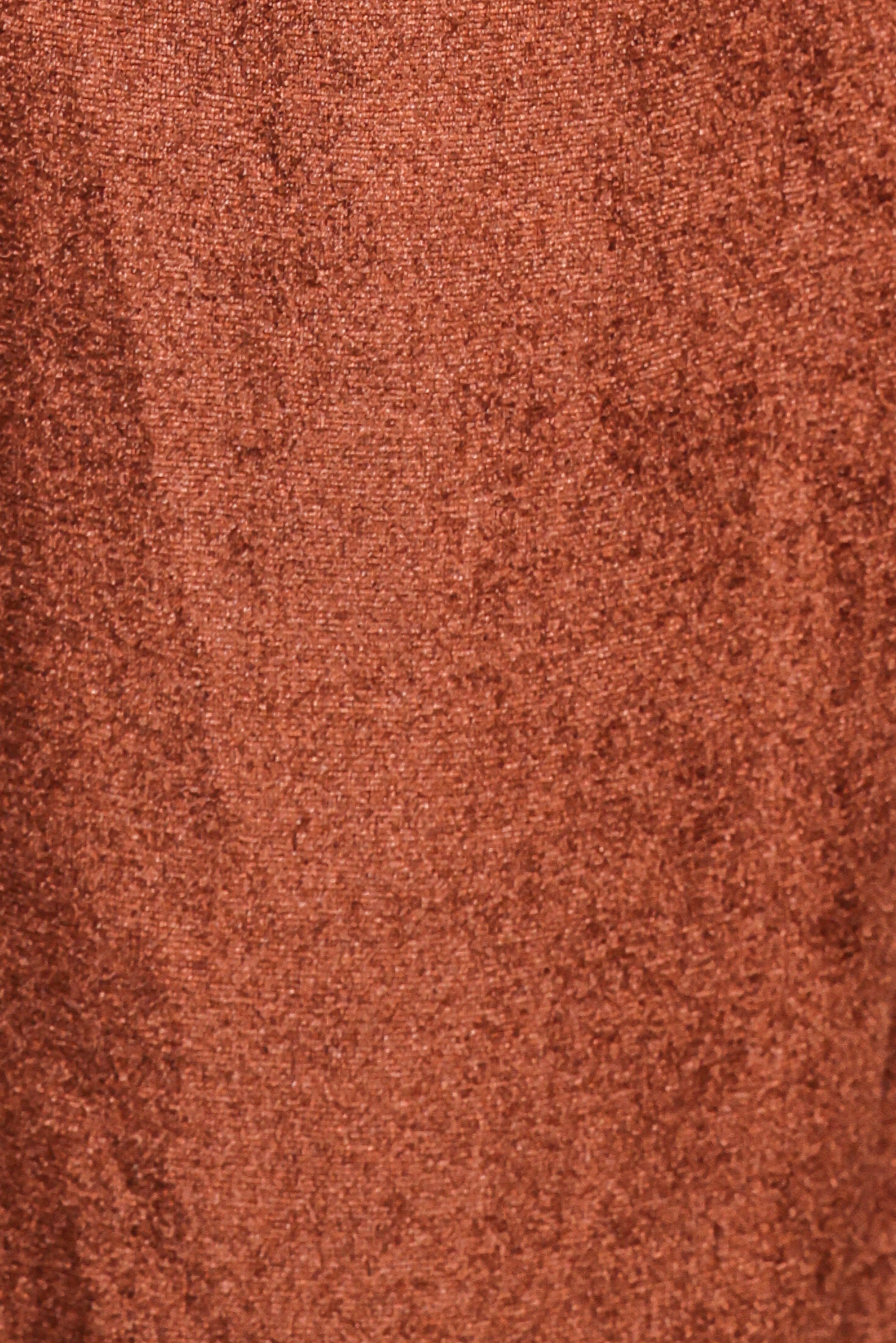Riley Stretch Velvet Pant - Chocolate