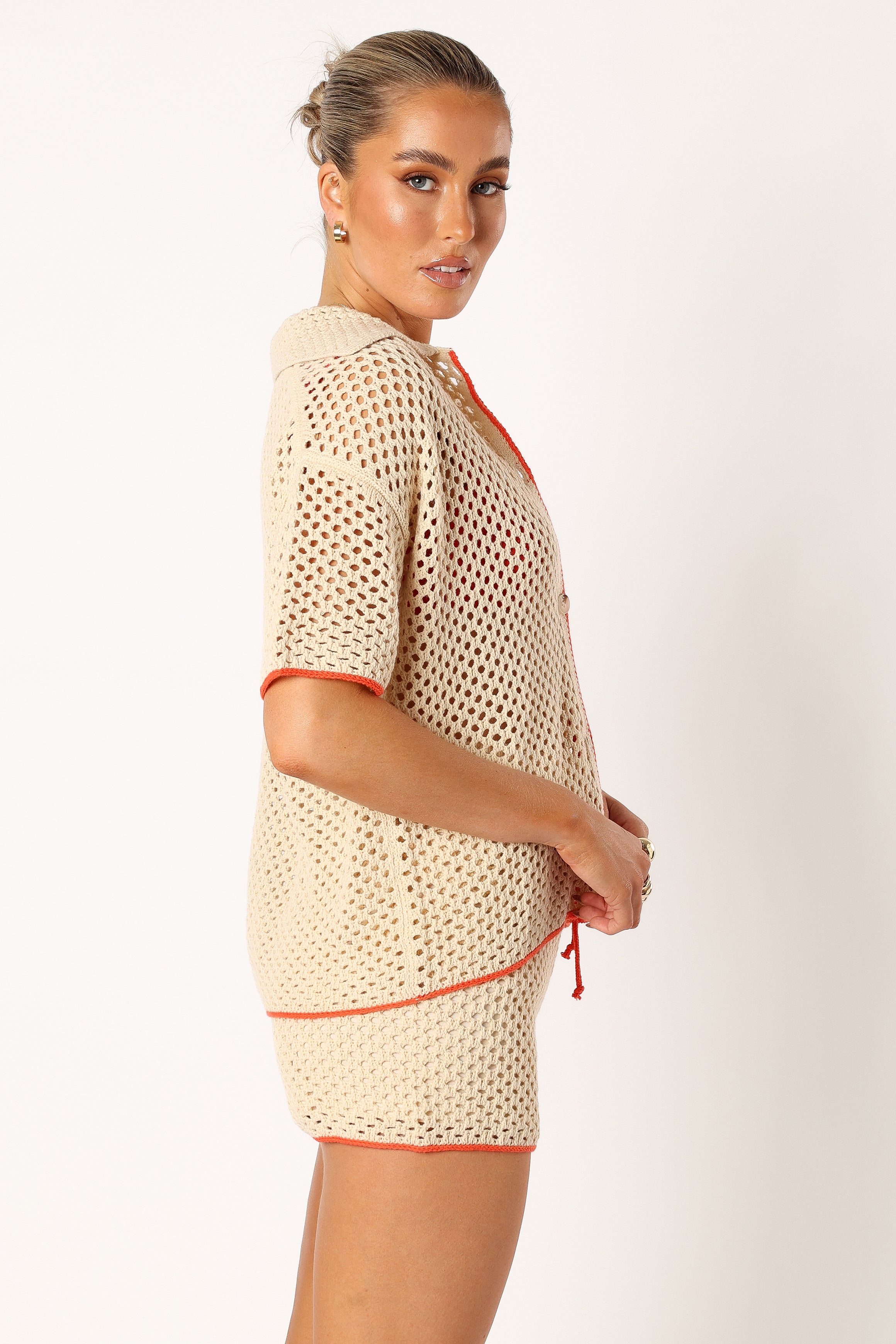 Val Knit Short - Beige