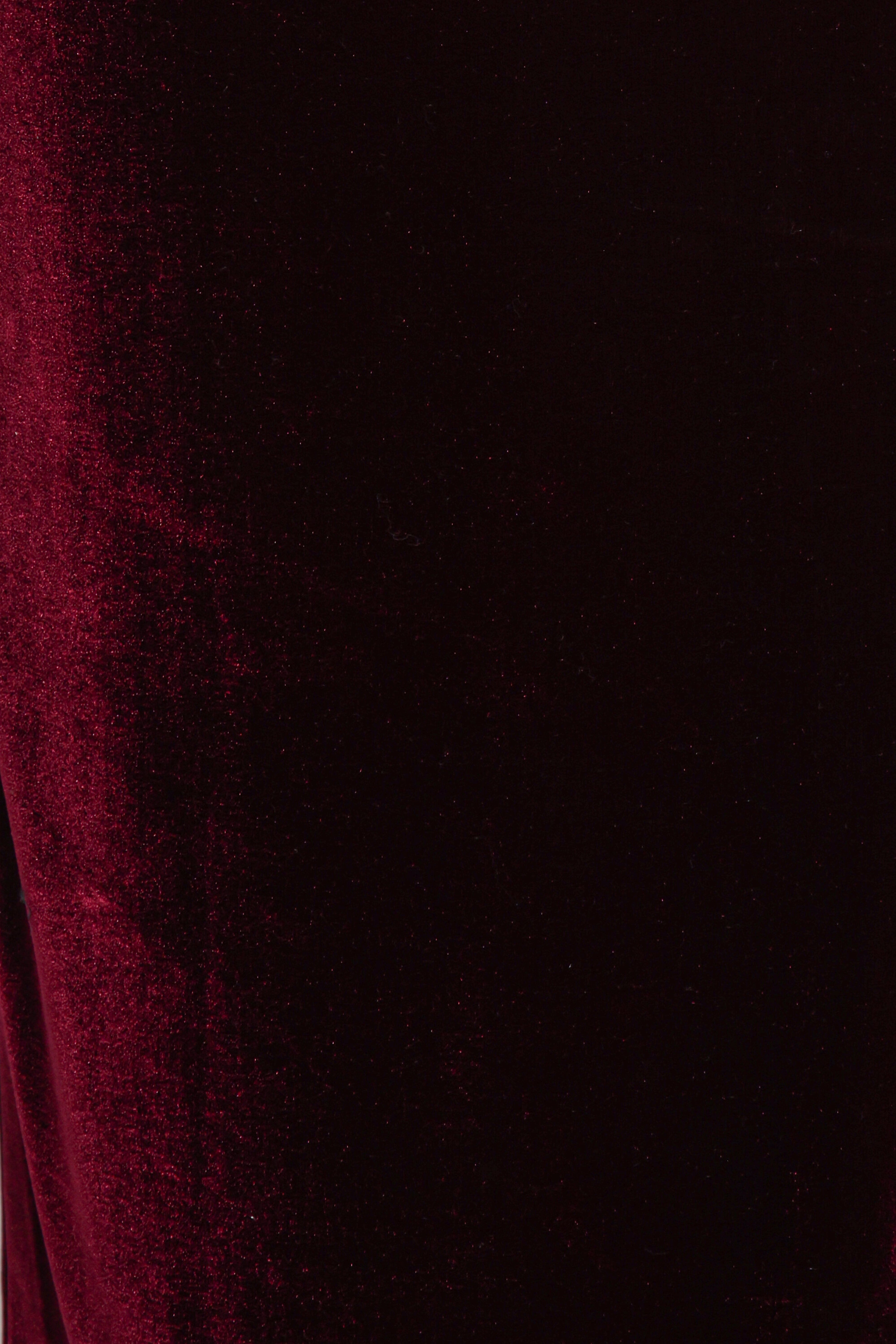 Hyatt Velvet Dress - Burgundy