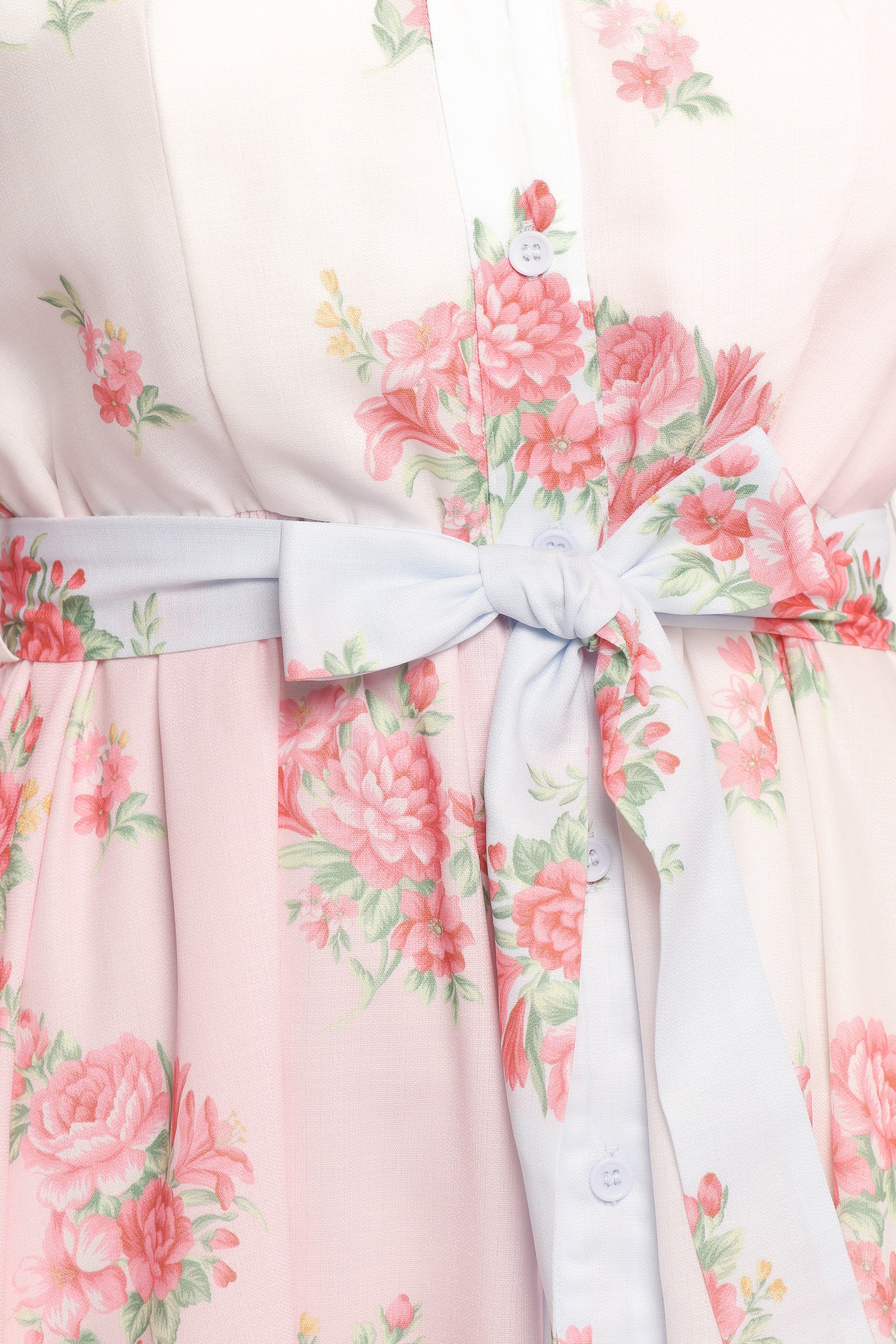 Juni Button Up Maxi Dress - Floral