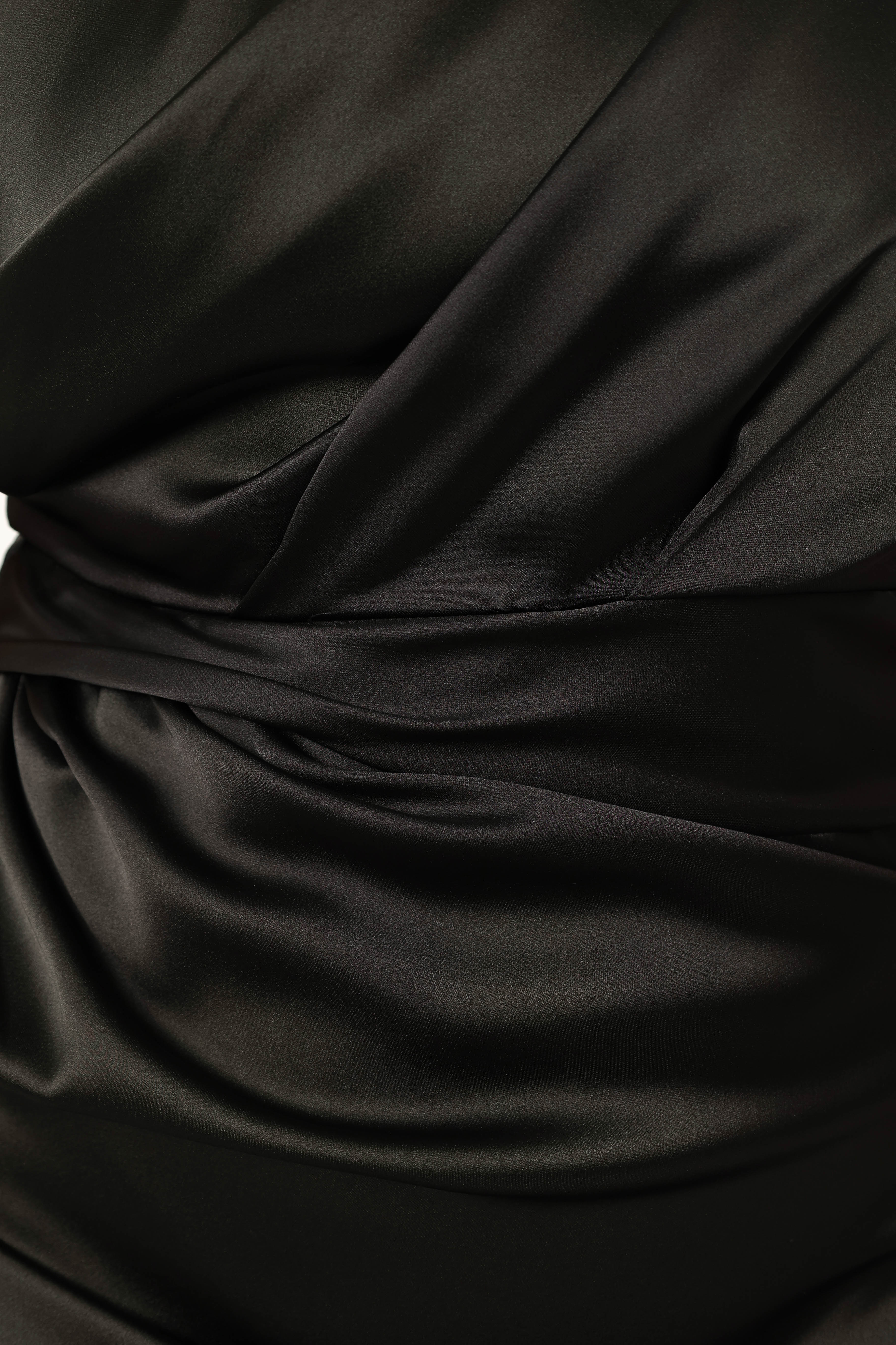 Nadia One Shoulder Maxi Dress - Black