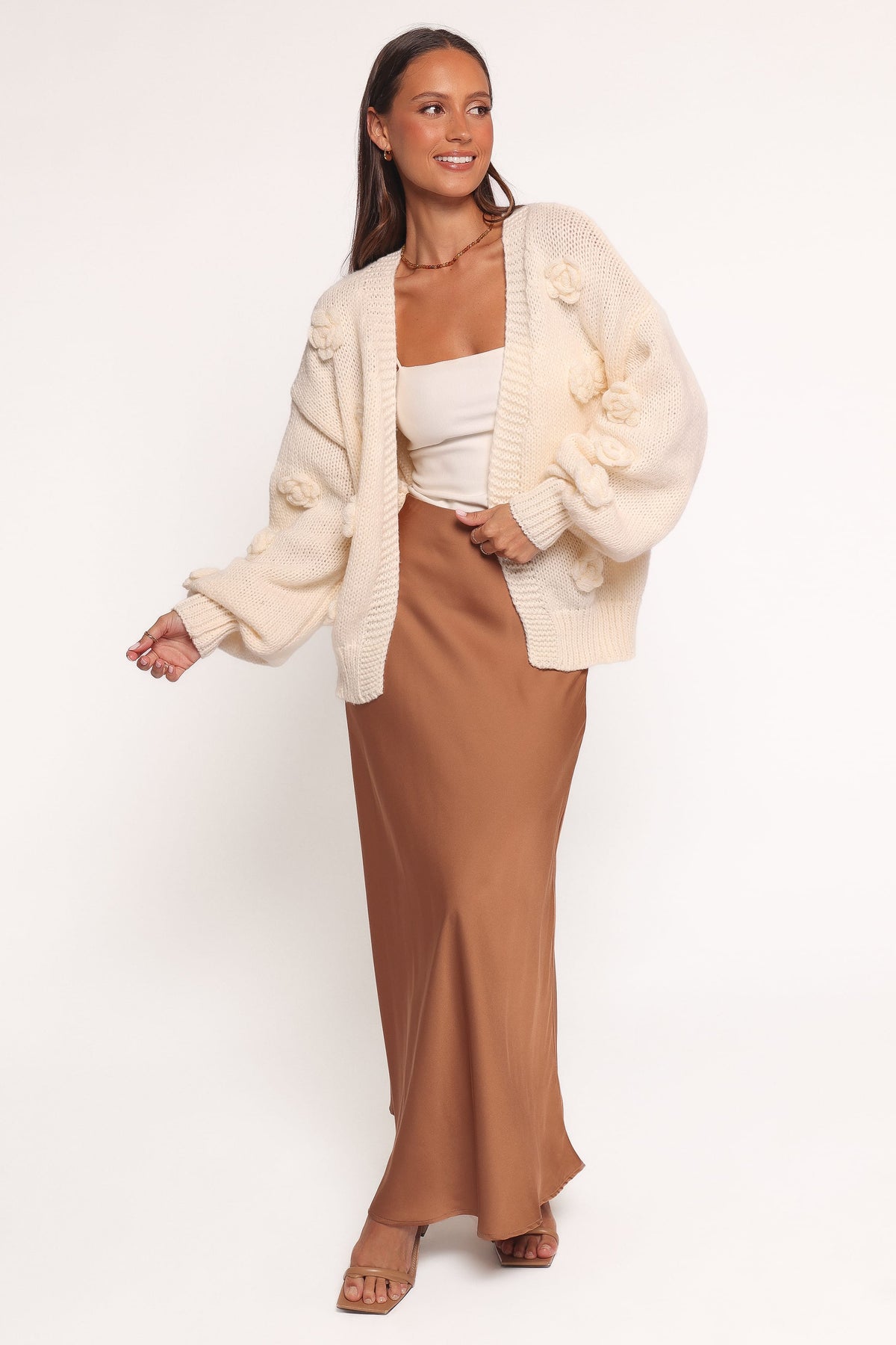 Doralee Rose Cardigan - Cream