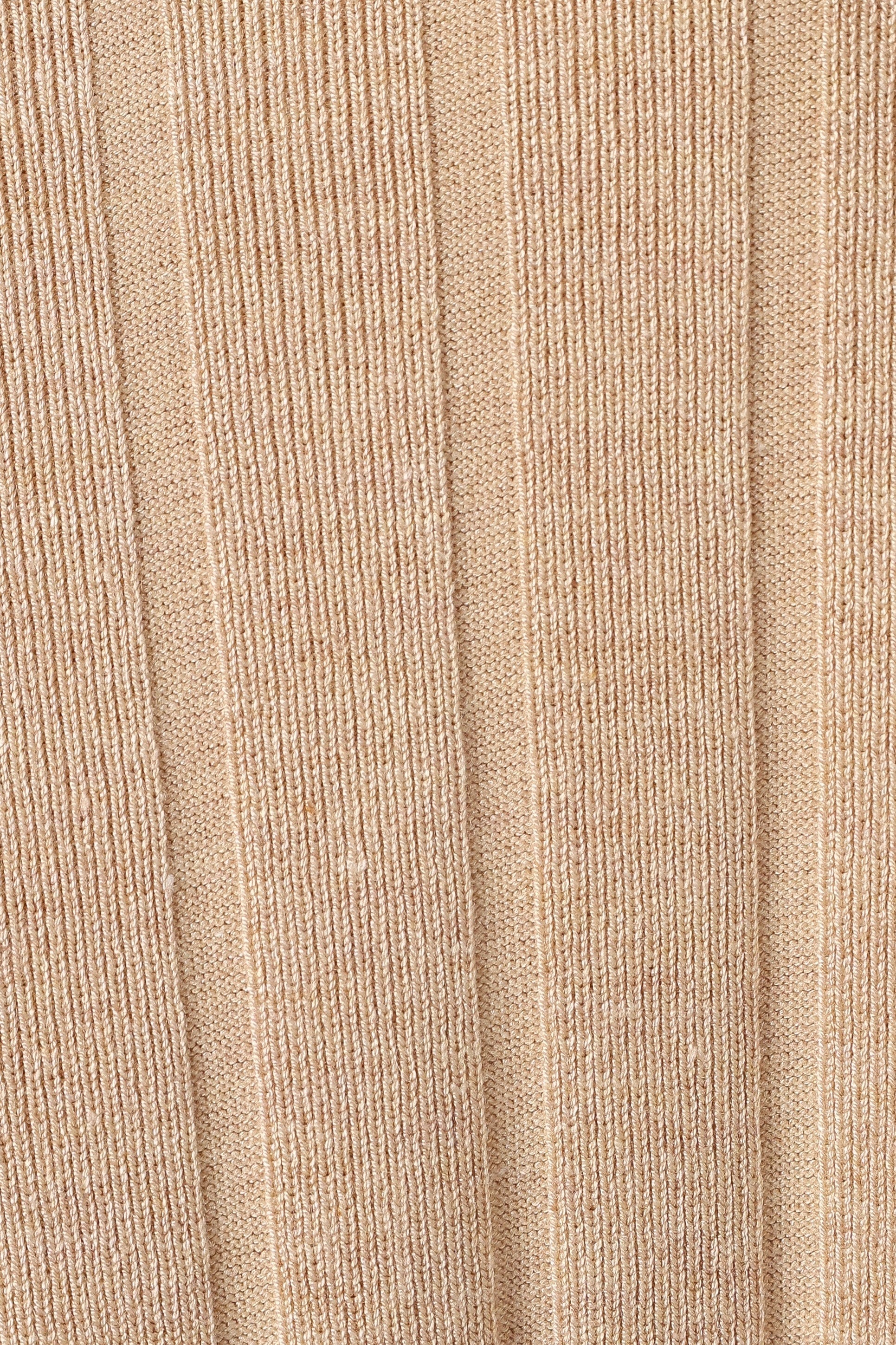 Silvie Short Sleeve Knitted Set - Beige