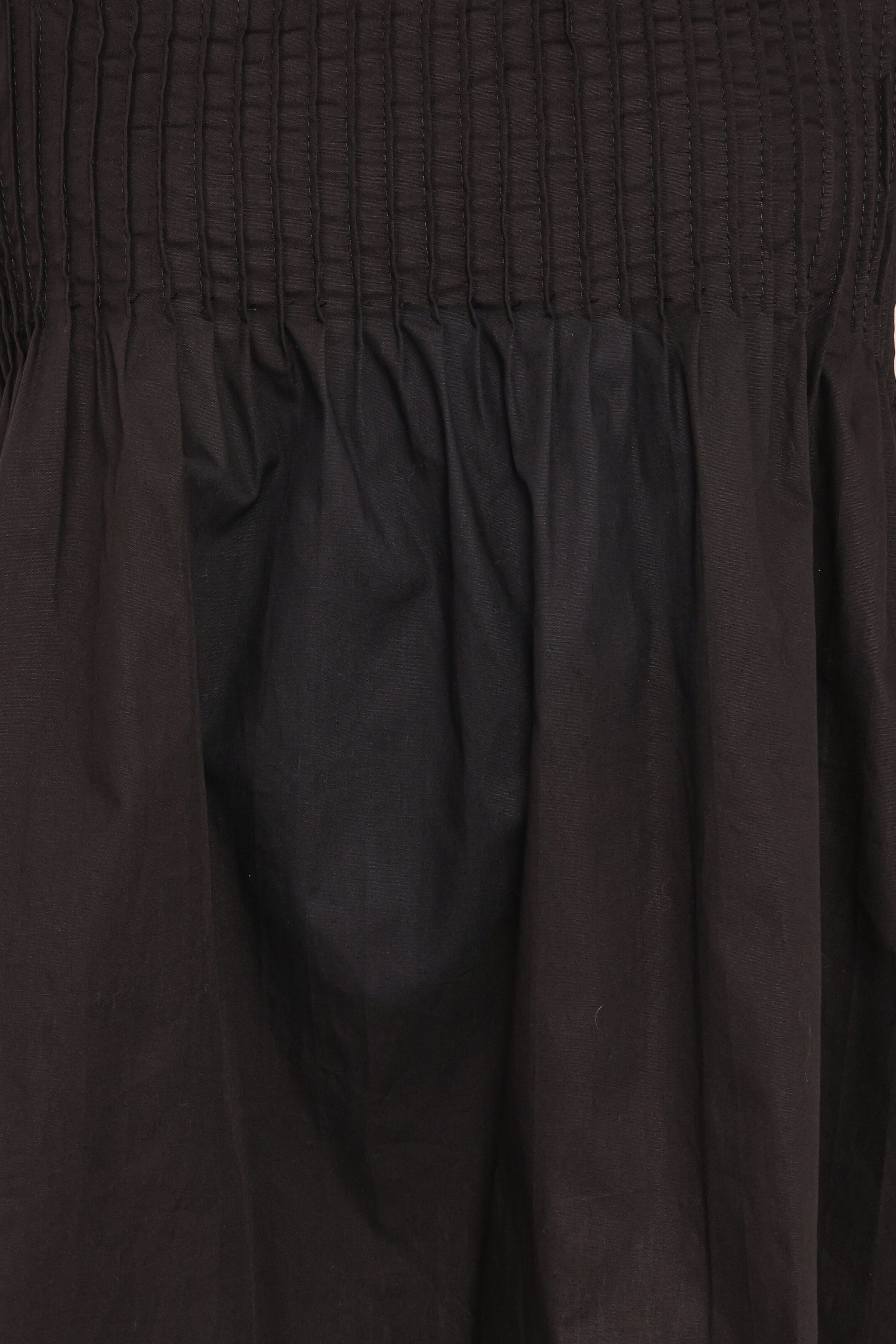 Carson Pleated Top - Black
