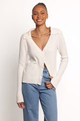 Zocco Long Sleeve Knit Top - Cream